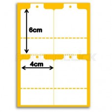 Etiquetas de Papel Couche, 40mm x 60mm, 20 Bobinas