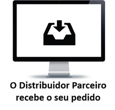 O distribuidor parceiro recebe o seu pedido