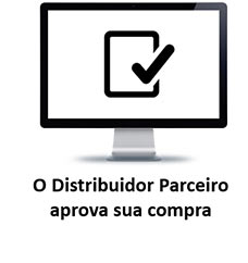 O distribuidor parceiro aprova a sua compra